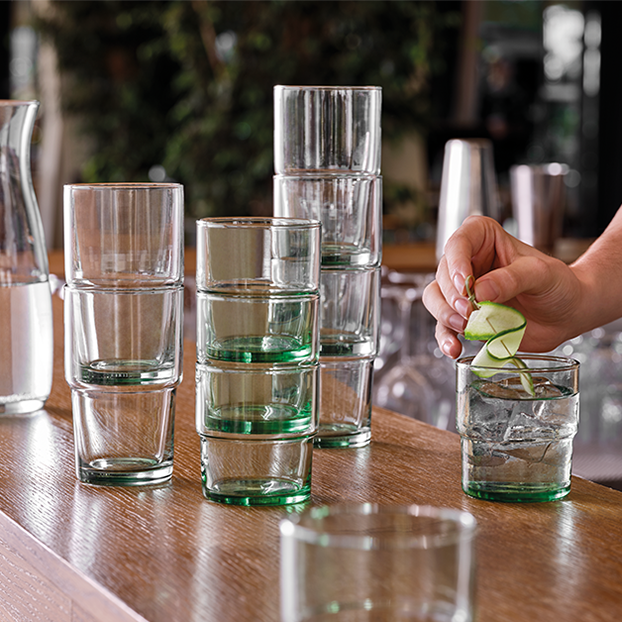 100% RECYCLED GLASSWARE