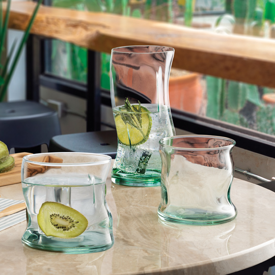 100% RECYCLED GLASSWARE